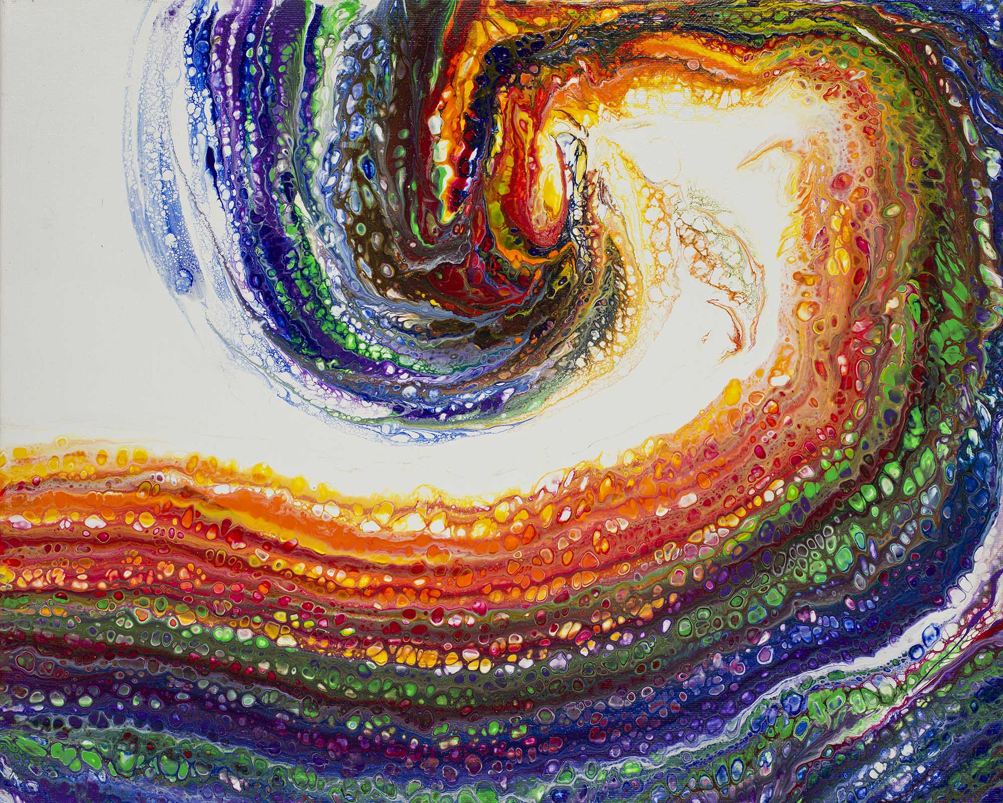 35. Rainbow Breaking Wave Original