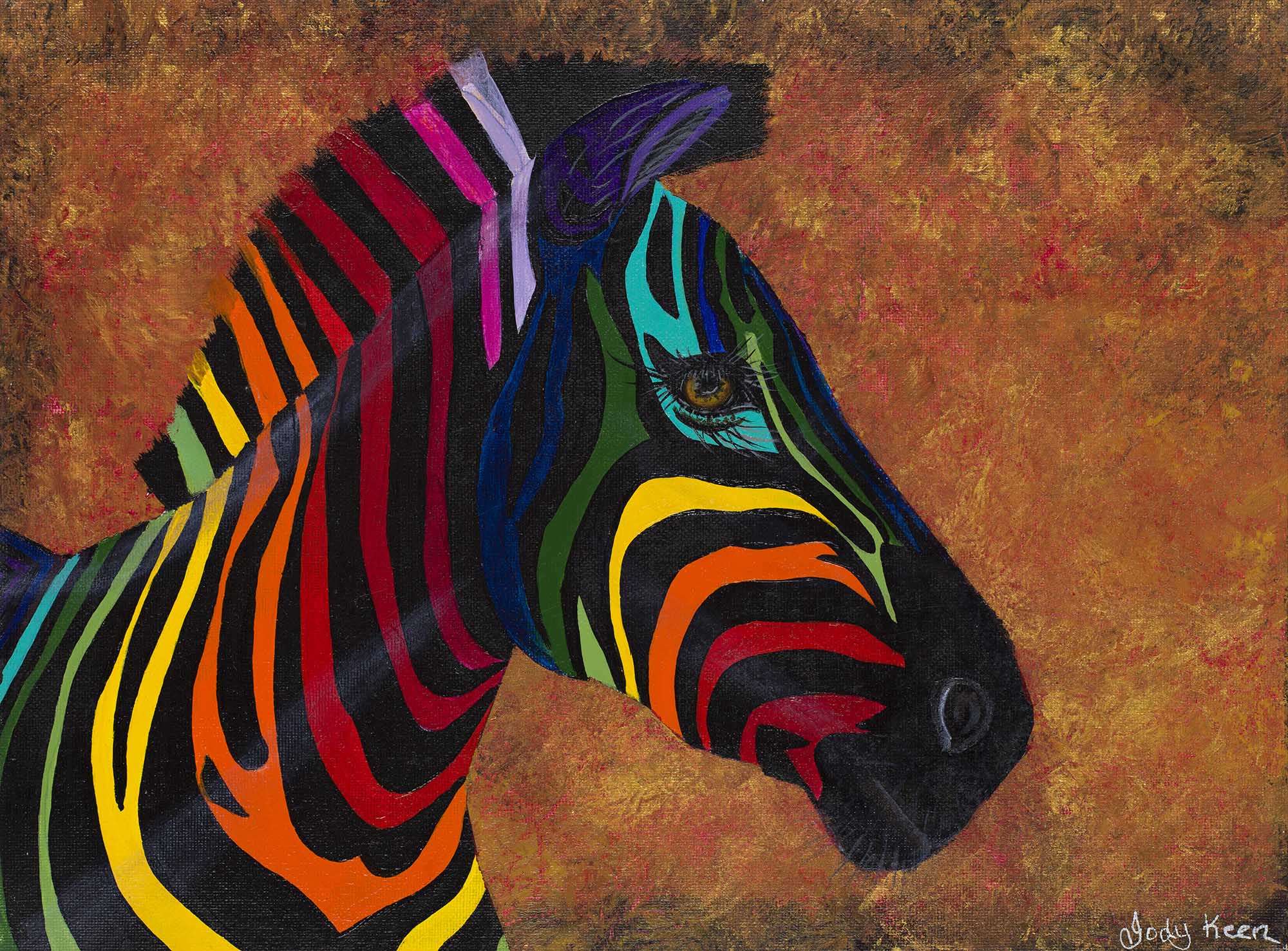 73. Rainbow Zebra Original