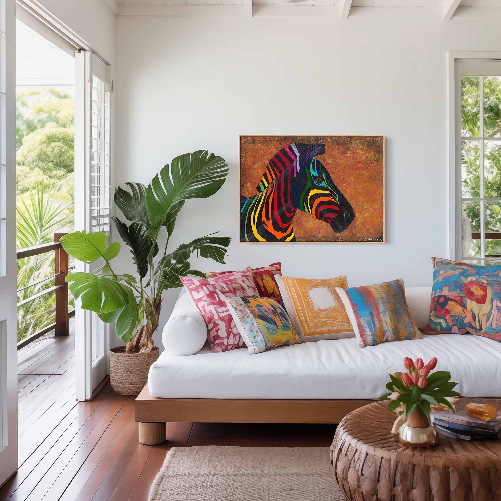 73. Rainbow Zebra Original