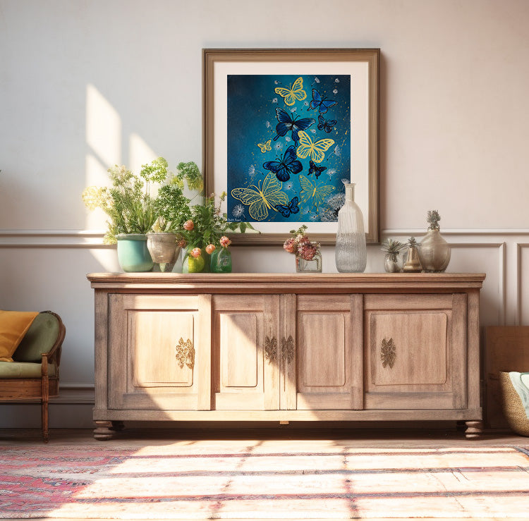 78. Blue Butterflies