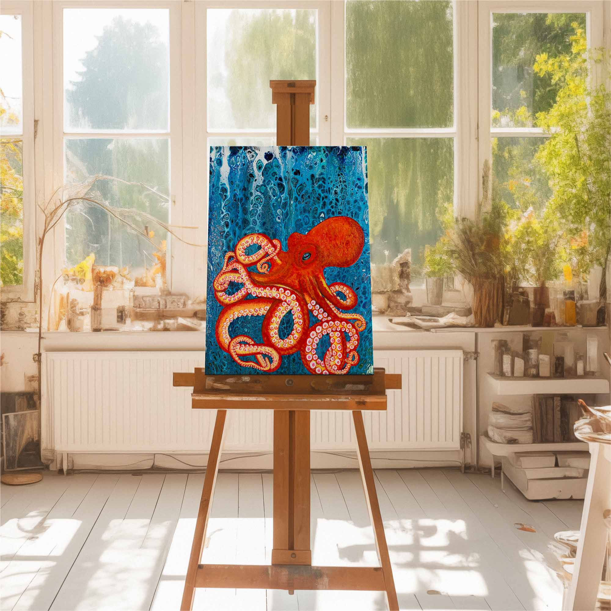 36. Octopus Deep Blue Sea Original