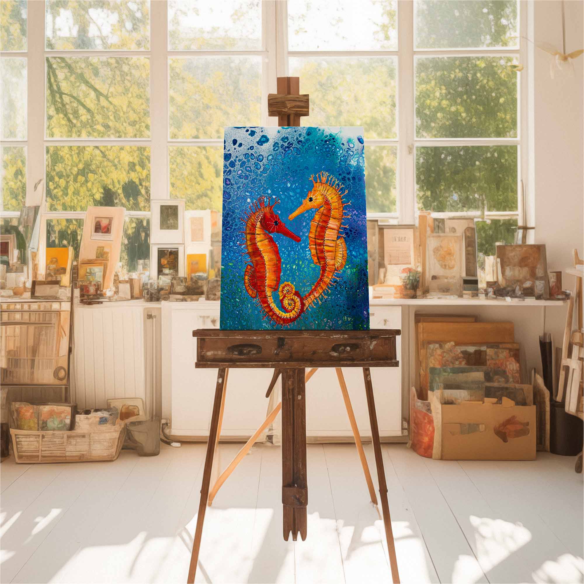 37. Seahorse Deep Love Original