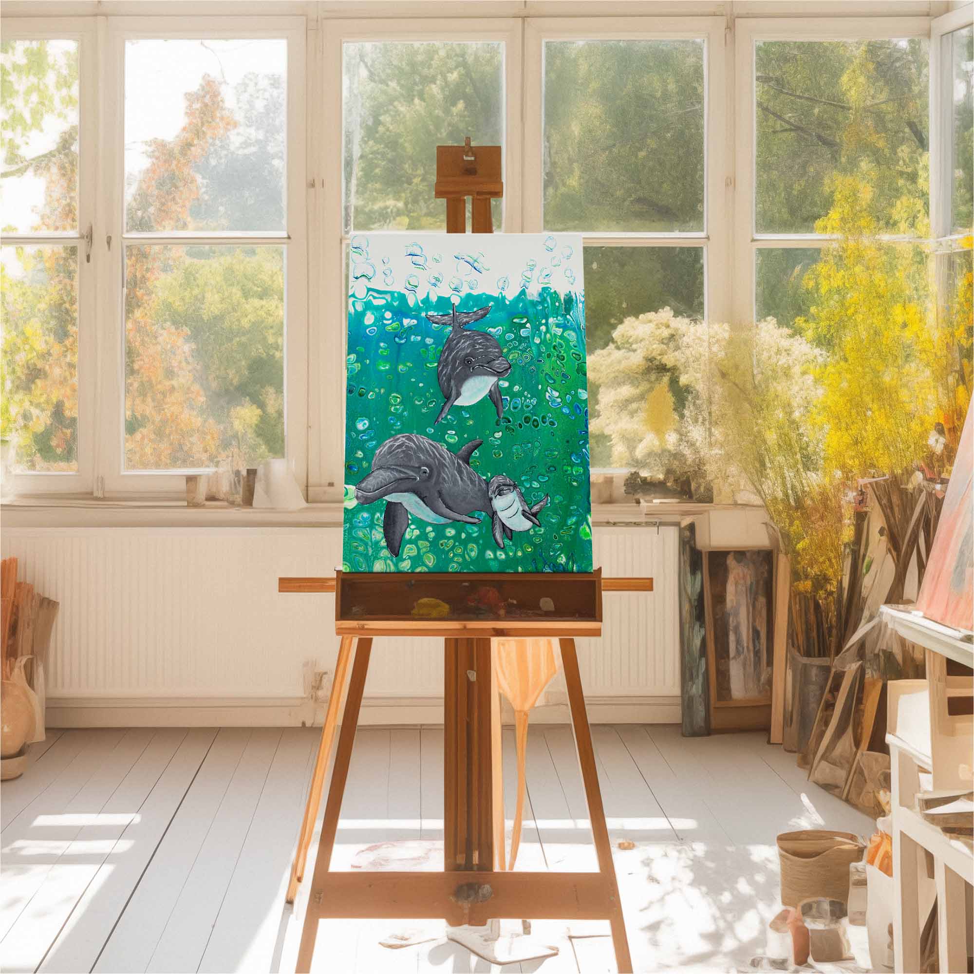 46. Dolphin Family Original
