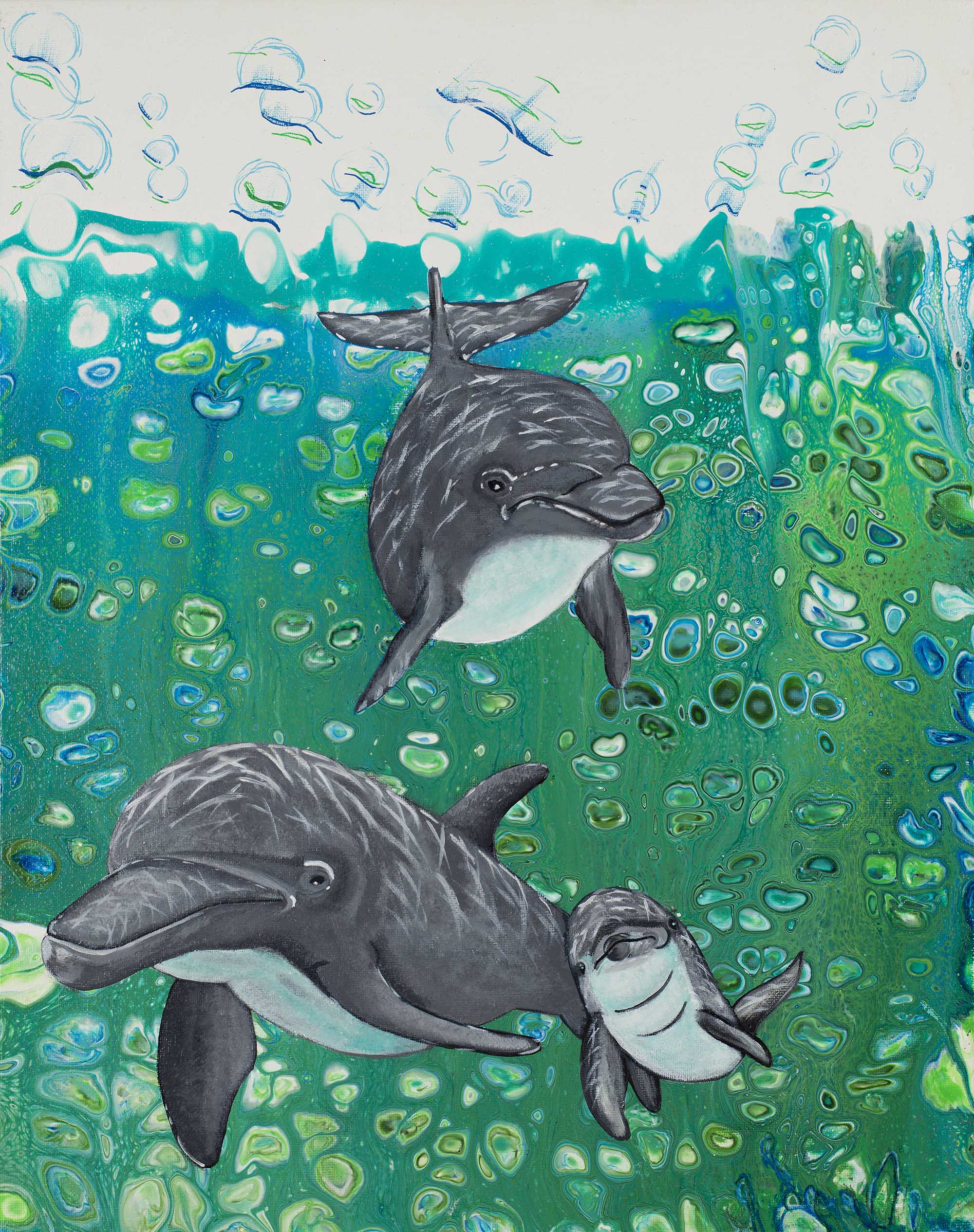 46. Dolphin Family Original