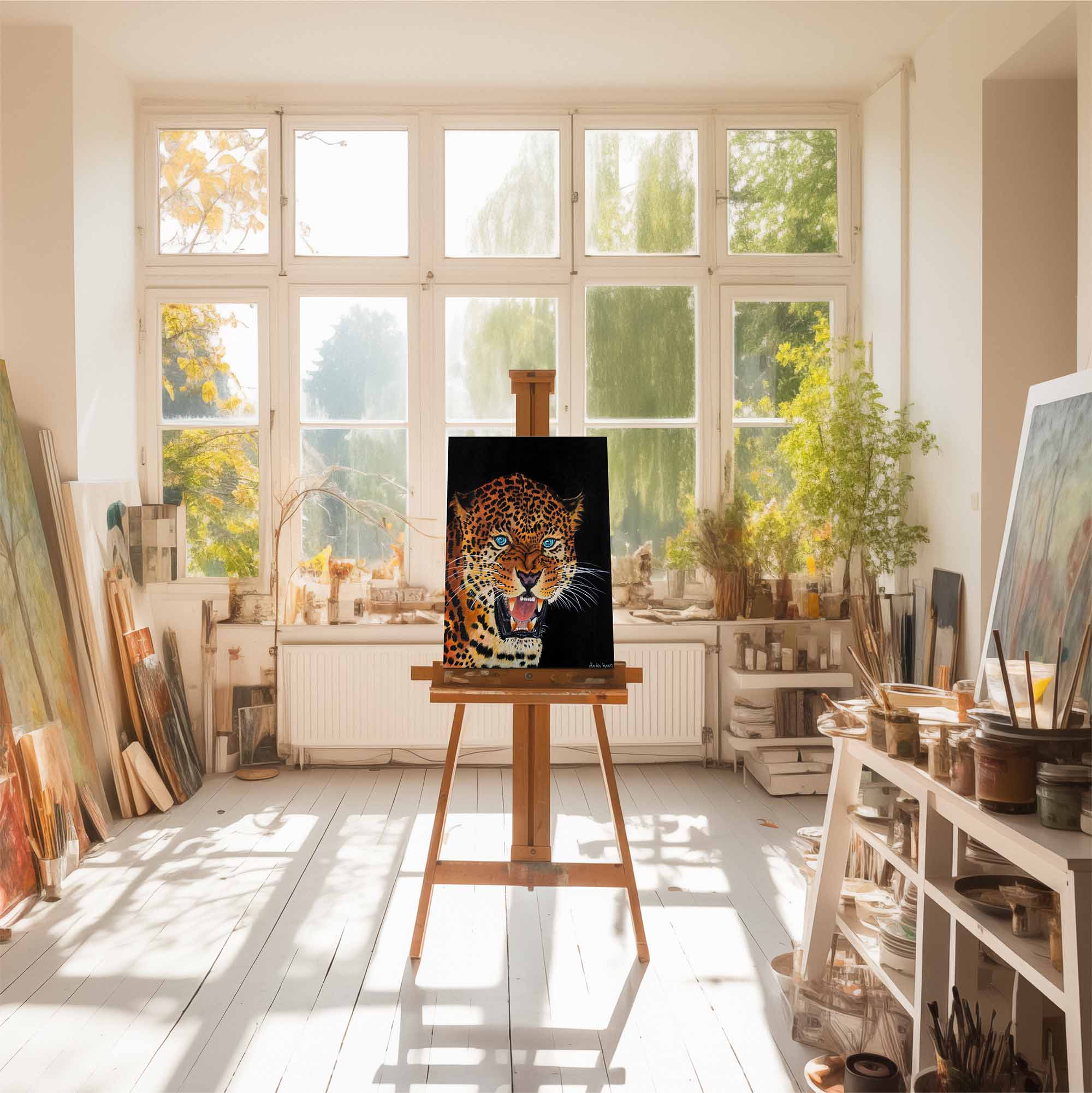 75. Leopard Totem Original