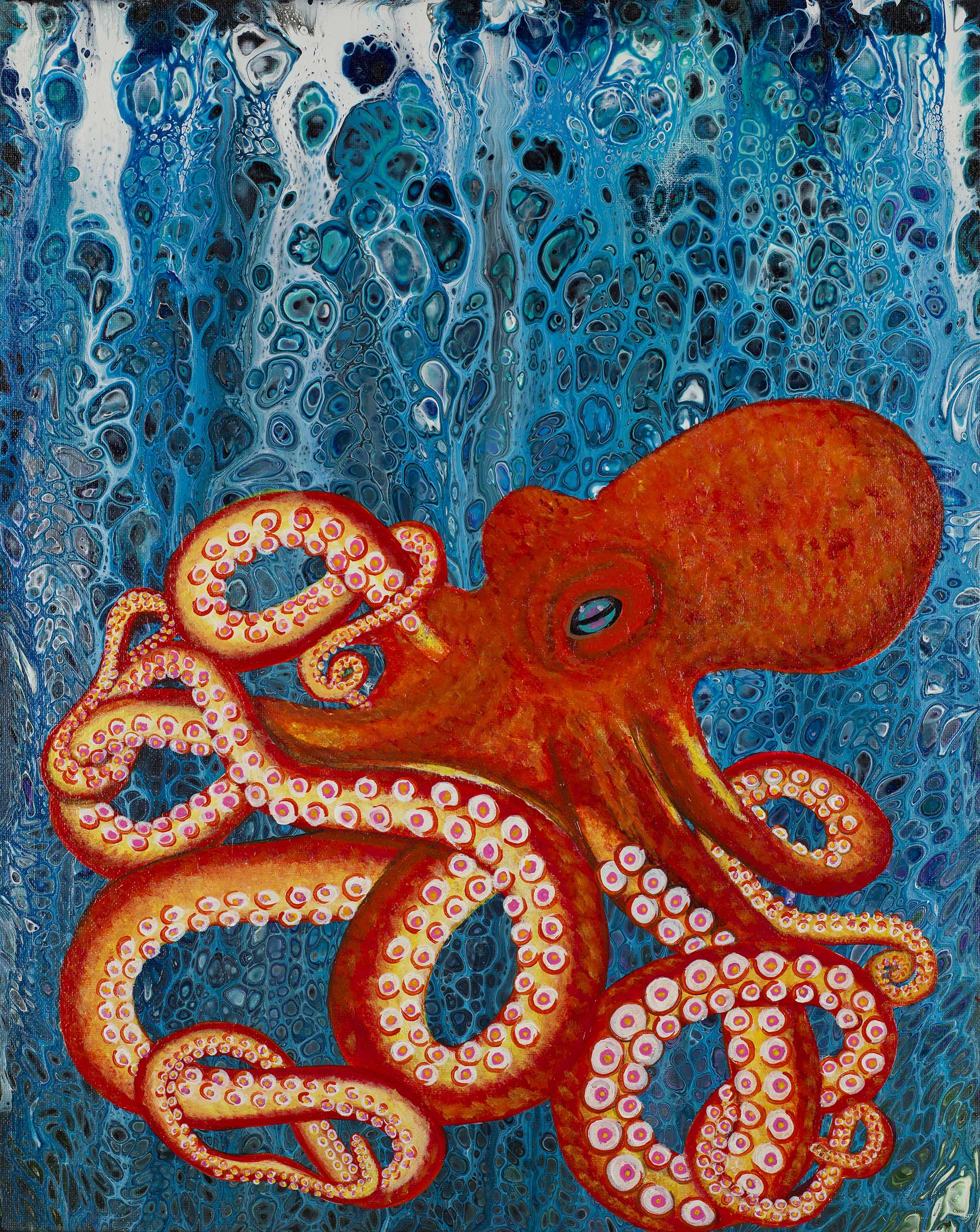 36. Octopus Deep Blue Sea Original