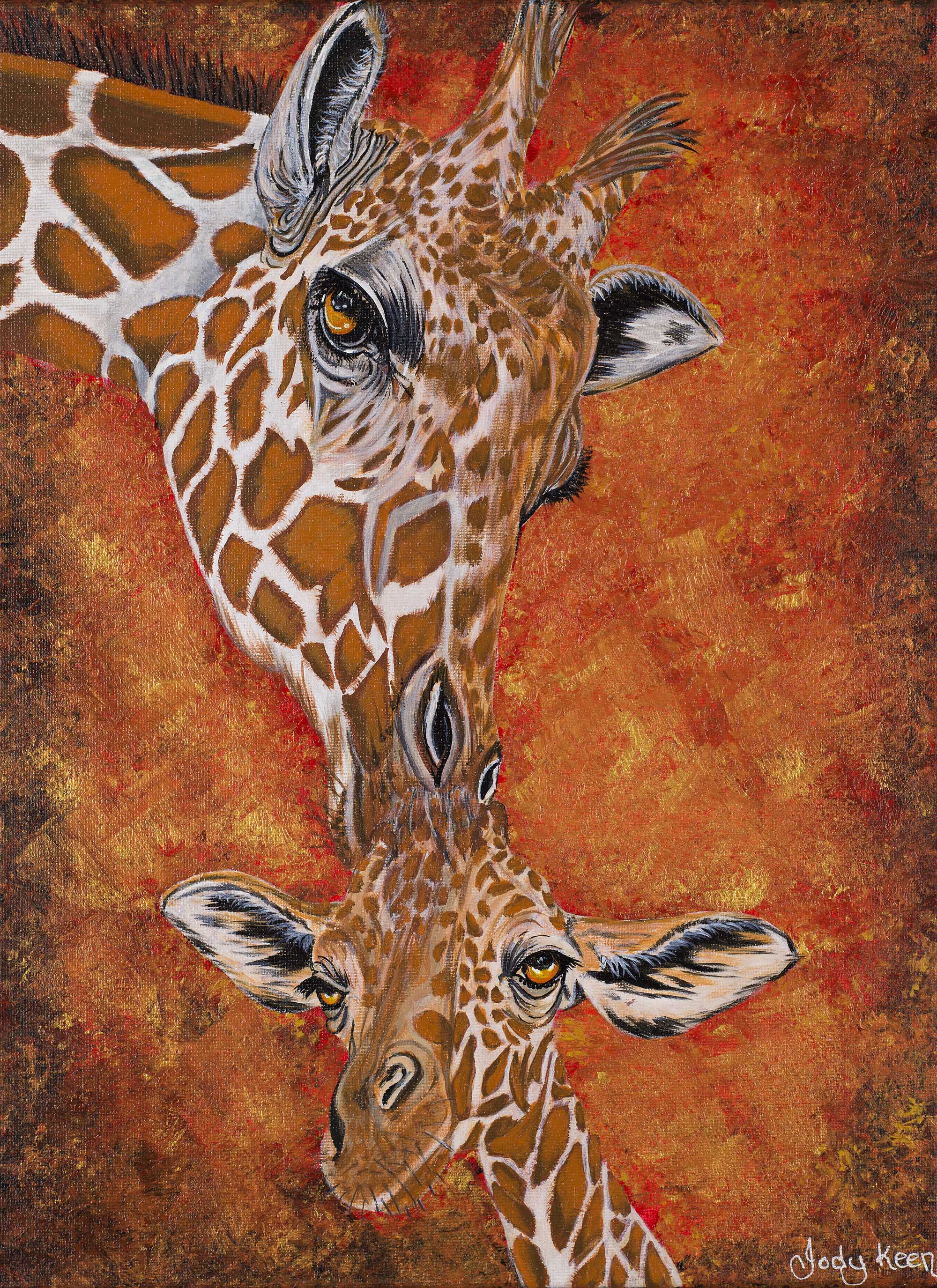 74. Giraffe Kisses Original