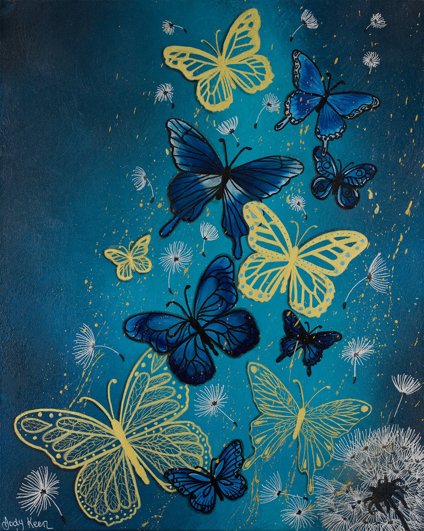 78. Blue Butterflies